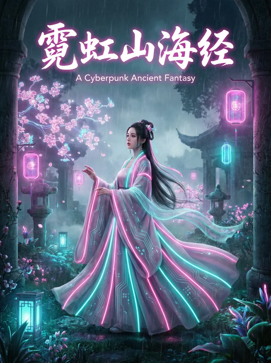 张纪中西游记演员表 古风奇缘短剧 - 霓虹山海经海报